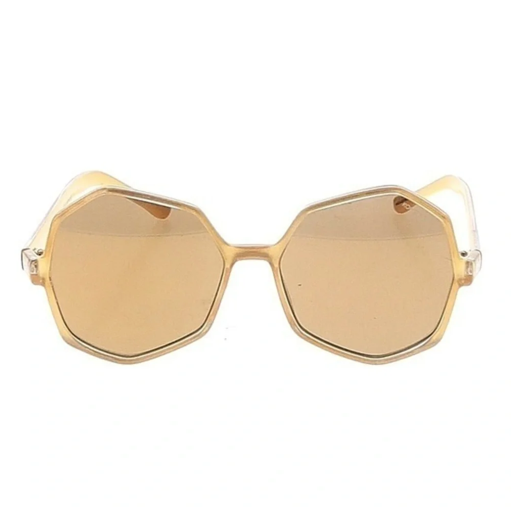 Komono Bonnie Sunglasses NEW oversized Clear Gold geometric